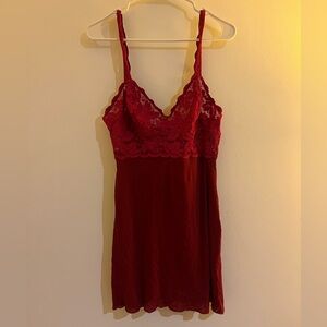 Cosabella Red Lace Mini Dress